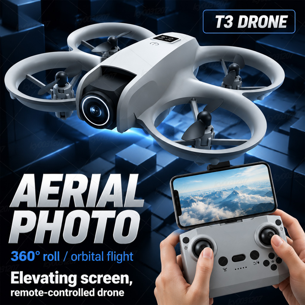 Drone Aerial Photography - NEW T3 Mini 8K Drone Dual