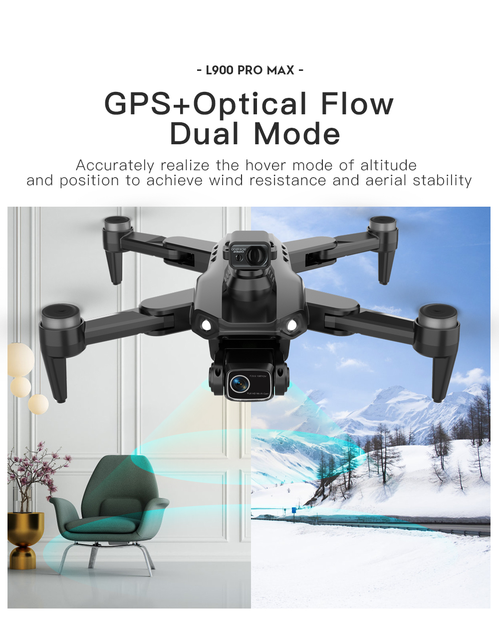 LYZRC L900 PRO MAX Laser obsta - Drone Multispectral recension och pris