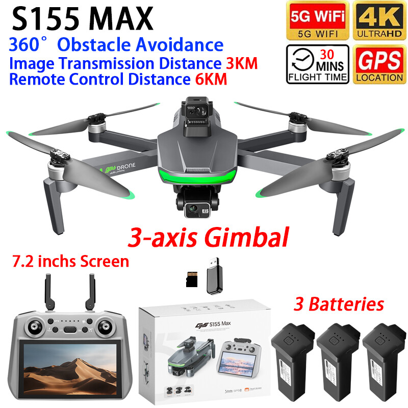 S155 MAX Drone GPS WIFI 3KM FP - Drone Mapping recension och pris