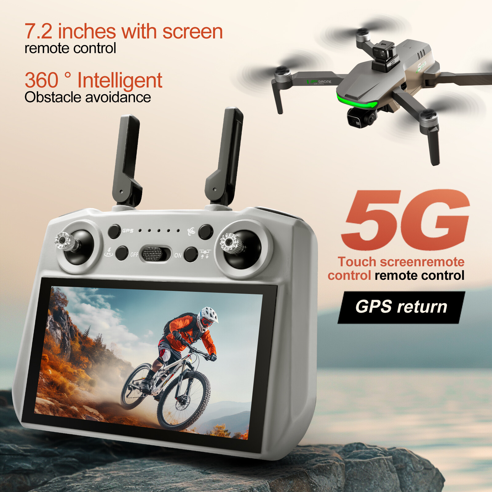 S155 MAX Drone GPS WIFI 3KM FP - Drone Mapping recension och pris